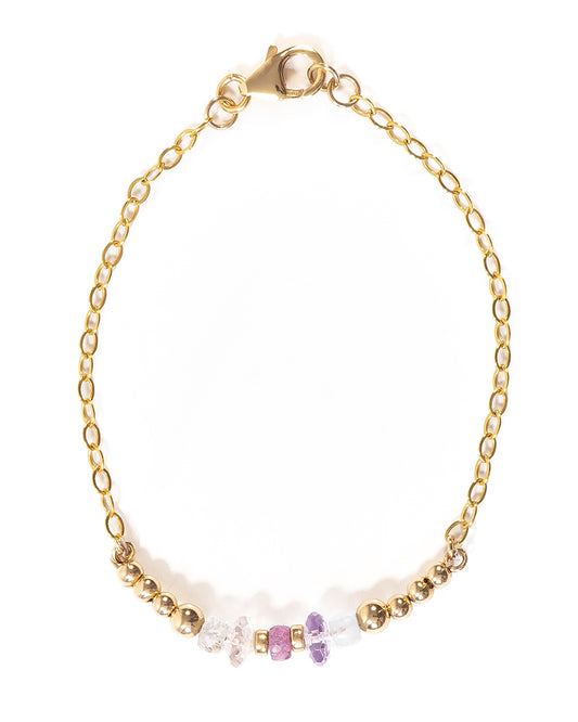 LULU Sapphire and Ametrine Gold Bracelet - Jitterbug Jewellery