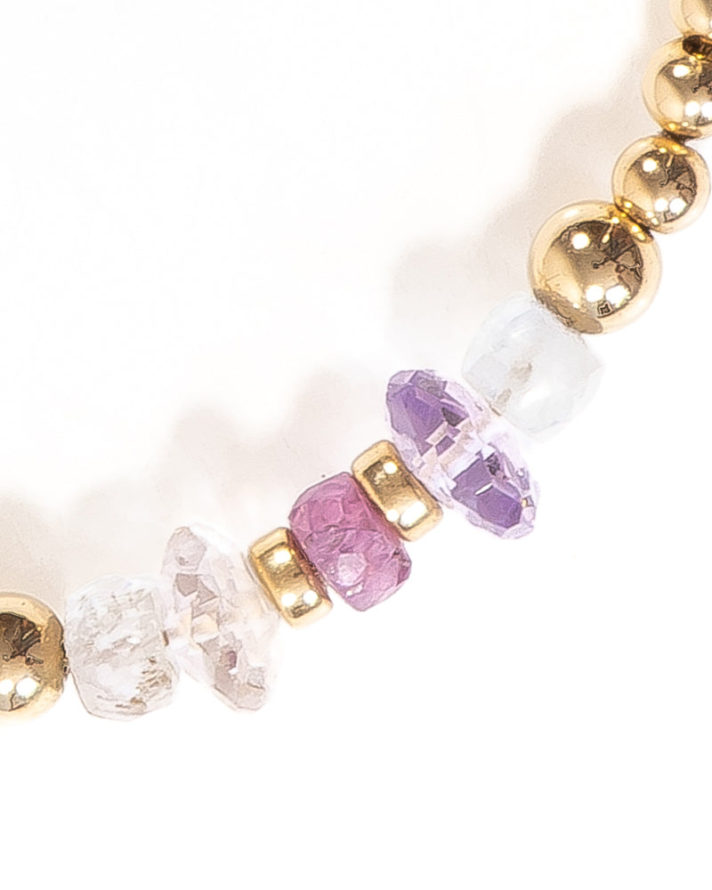 LULU Sapphire and Ametrine Gold Bracelet - Jitterbug Jewellery