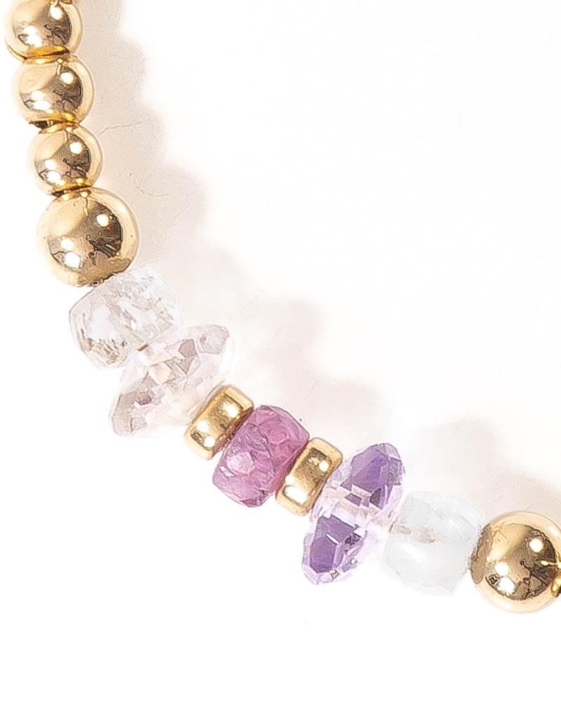 LULU Sapphire and Ametrine Gold Bracelet - Jitterbug Jewellery