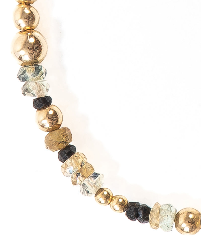 ZETA Sapphire and Spinel Gold Bracelet - Jitterbug Jewellery