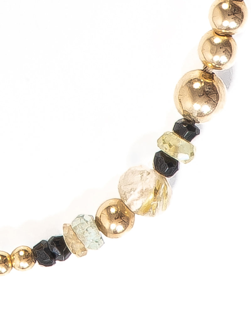 ZETA Sapphire and Spinel Gold Bracelet - Jitterbug Jewellery