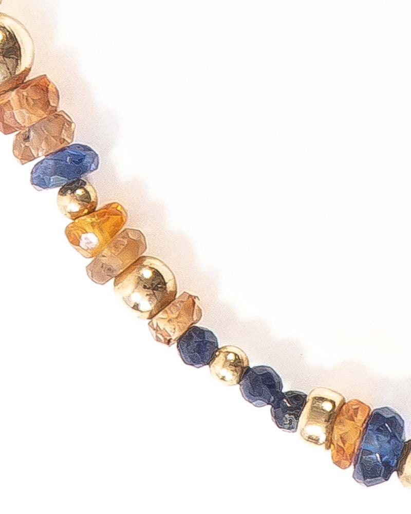 IZARA Sapphire and Kyanite Gold Bracelet - Jitterbug Jewellery