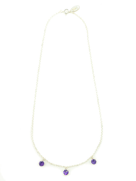 MAHARAJA Amethyst silver necklace