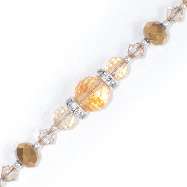 AMER - silver stacking bracelet with Swarovski crystals - Jitterbug Jewellery