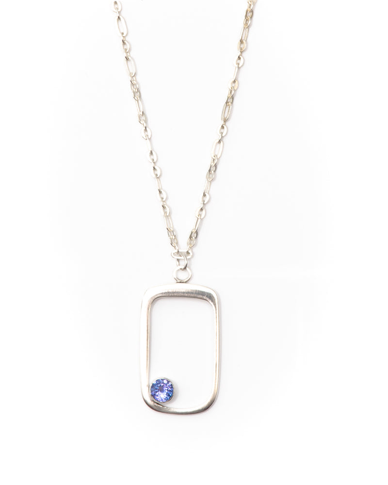 SANDIE Tanzanite Sterling Silver Pendant