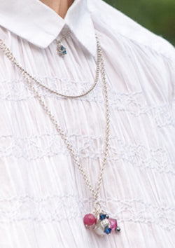 HIMALAYA - London Topaz Layered Silver Necklace
